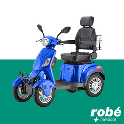 Maxi scooter grand routier lectrique - 4 roues - Autonomie 40km - Bleu