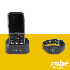 Tlphone portable avec bracelet SOS Gsm MM735BB - Maxcom