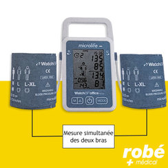 Tensiomètre électronique bras SR8 SANTE PREMIUM avec adaptateur secteur -  Tensiomètres électroniques bras - Robé vente matériel médical