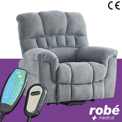 Fauteuil releveur vibrant avec fonction massage doux et effet chauffant - Egvar