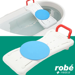 Planche de bain avec sige pivotant et poigne - Pour des bains en toute scurit - Max.150kg