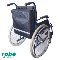 Sac pour fauteuil roulant universel avec bande rflchissante - Noir