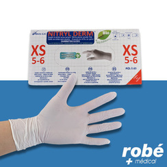 Gants biodgradables en Nitrile, non striles et non poudrs - NATUREX 626 derm bio - Bote de 100