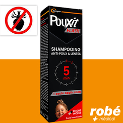 Shampoing anti-poux et lentes - Pouxit Flash - Flacon de 100ml - Cooper