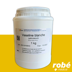 Vaseline blanche - Pot de 1 kg - Cooper