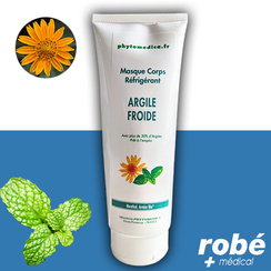 Masque Corps rfrigrant - Argile froide - Tube 250ml - Phytomedica
