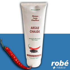 Masque Corps Chauffant - Argile chaude - Tube 250ml - Phytomedica