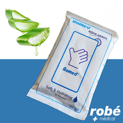 Gants de toilette humide - Lavage sans rinage - Sachet de 8 -Romed