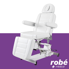 Fauteuil lectrique Egvar en 3 parties - Position assise, semi-assise ou allonge - Coloris Blanc