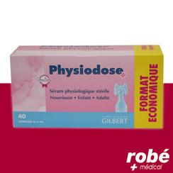 Physiodose sérum physiologique  Boîte de 32 d'unidoses de 50 ml