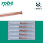 Aiguilles d'acupuncture Tony steriles, manche en cuivre - Guide et siliconees - Par 500