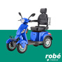 Maxi scooter grand routier electrique - 4 roues - Autonomie 40km - Bleu