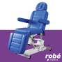 Fauteuil electrique Egvar en 3 parties - Position assise, semi-assise ou allongee - Bleu Fonce