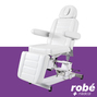 Fauteuil electrique Egvar en 3 parties - Position assise, semi-assise ou allongee - Coloris Blanc