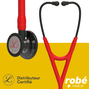 Nouveau : Stethoscope Littmann - Cardiology IV - dition limitee - Couleur Rouge fume