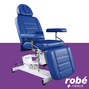 Fauteuil de prelvement en 3 parties - Hauteur variable electrique - Dossier inclinable - Bleu