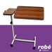 Table de lit mobile  roulettes avec double plateaux