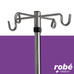 Pied  srum tige inox 4 crochets amovibles Rob mdical