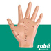 Modle main avec points acupuncture - 13cm