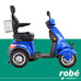 Maxi scooter grand routier lectrique - 4 roues - Autonomie 40km - Bleu