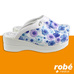 Sabots mdicaux pour femme impression fleurs bleues Prodexy