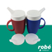 Tasse avec cne interne et kit couvercles  bec liquides et semi-liquides avec poigne - 160 ml