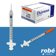 Euromedis seringue à insuline avec aiguille apyrogène 29 G - Diabète