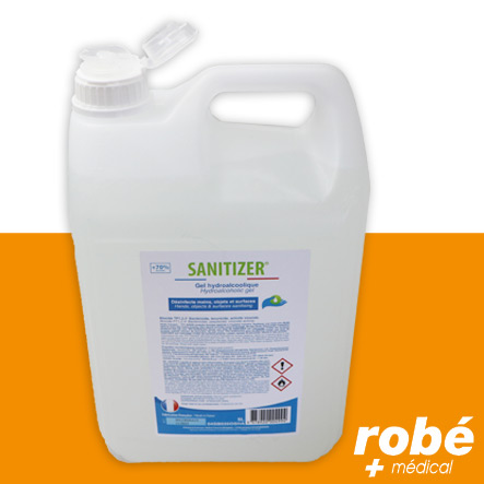 Bidon de 5 litres - Gel Hydroalcoolique Purity 703 - Sans parfum :  : Hygiène et Santé